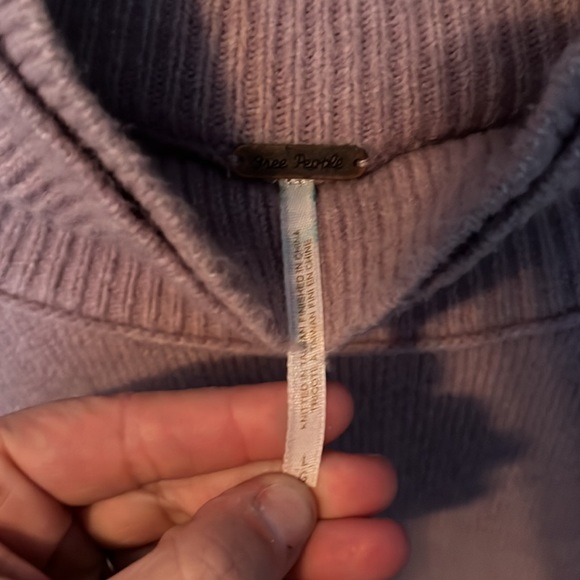 Free People Double Collar High/Low Sweater - Picture 4 of 4